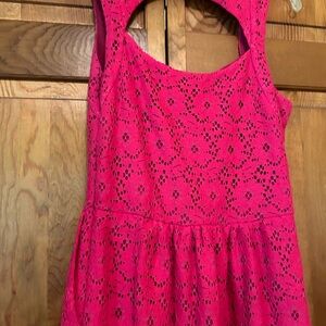 Anthropologie cutout eyelet dress